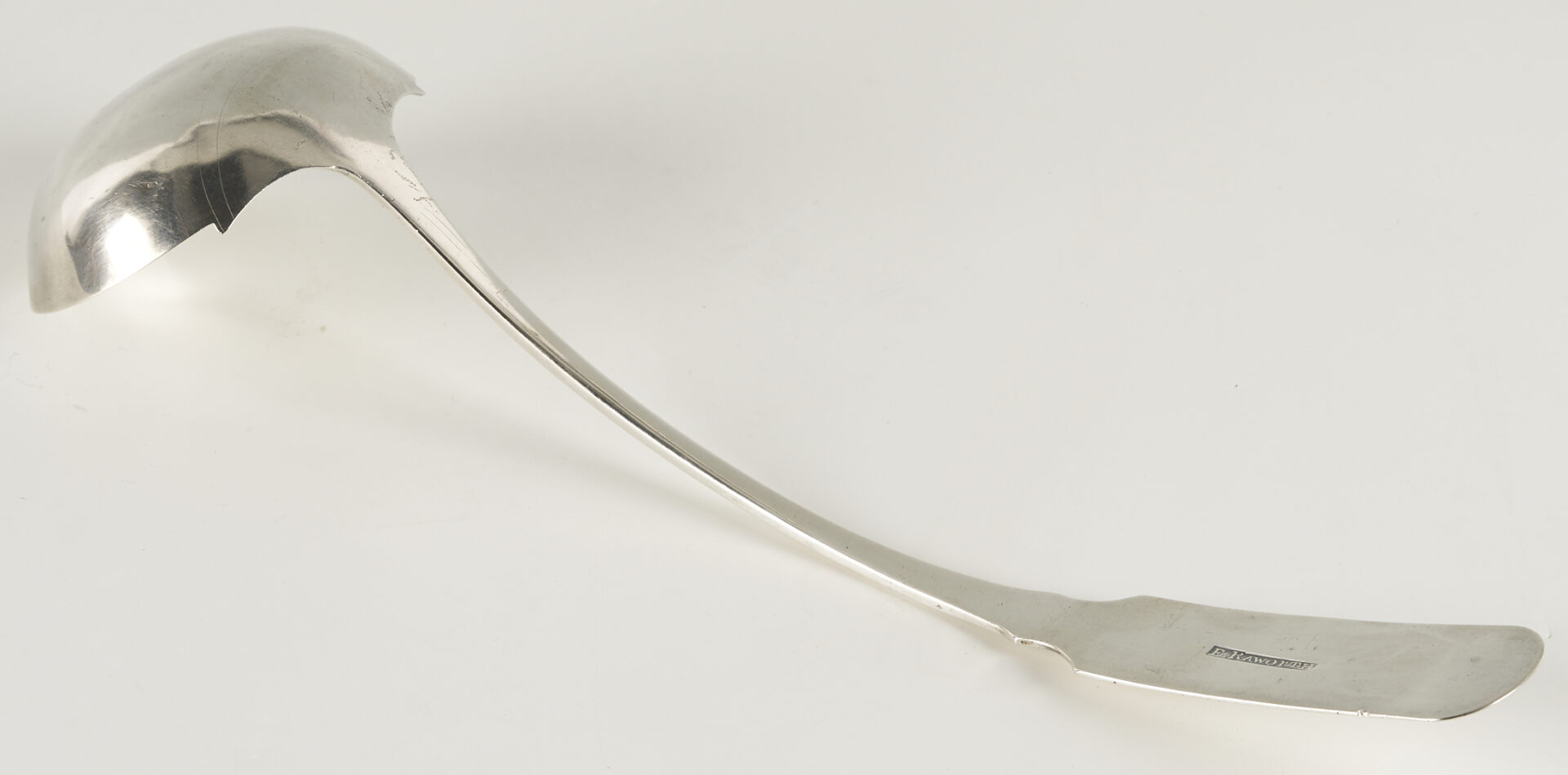 Lot 88: Nashville TN Coin Silver Large Ladle, Edward Raworth