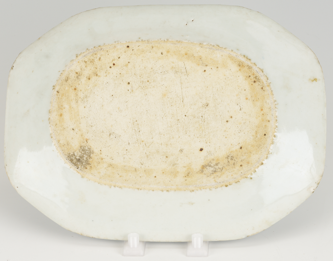 Lot 898: 3 Chinese Canton Porcelain Pcs.: Cider Jug, Tazza, Small Tray