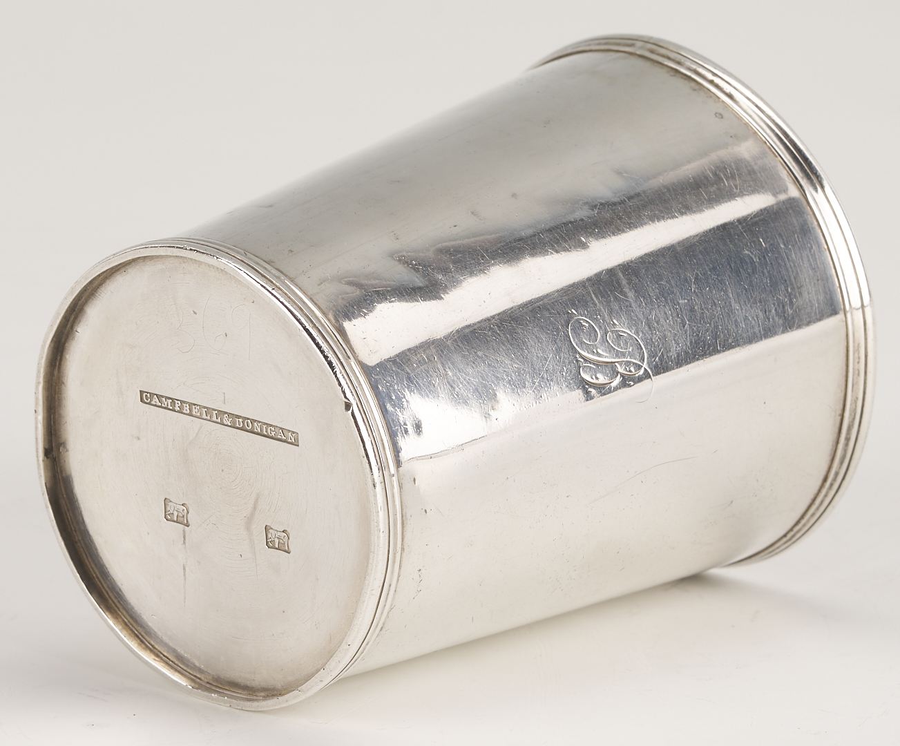 Lot 89: Nashville TN Coin Silver Julep Cup, Campbell & Donigan