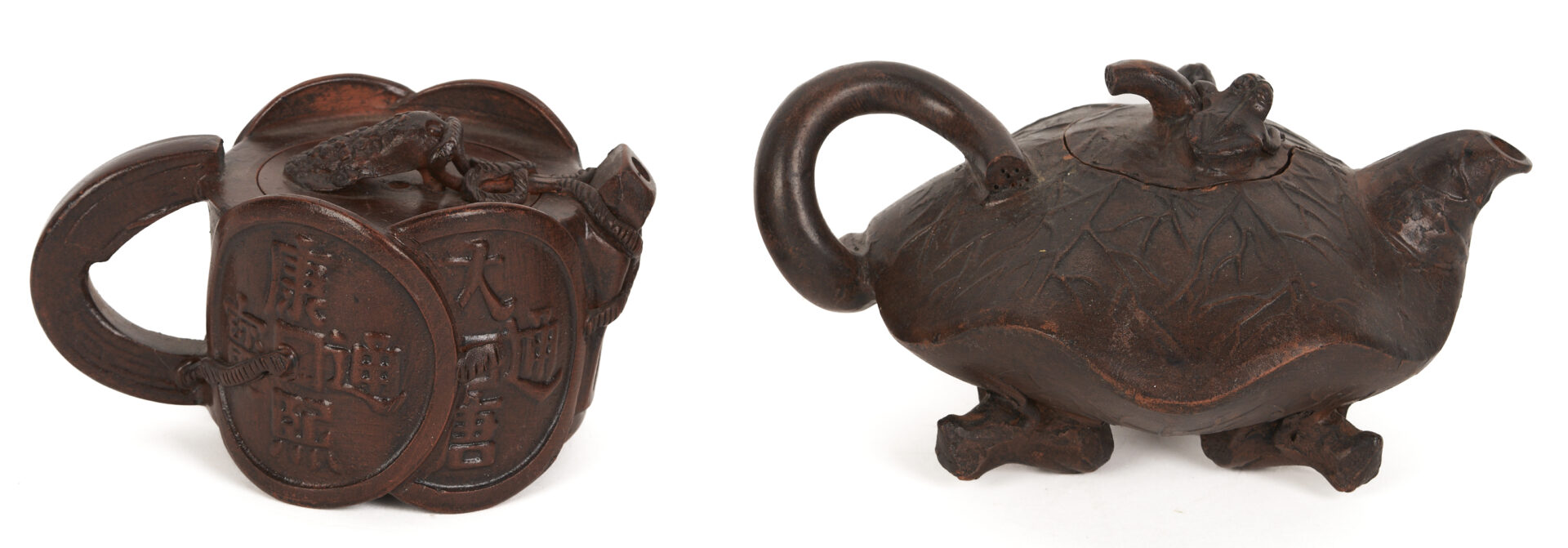 Lot 904: 4 Chinese Yixing Teapots, Signed