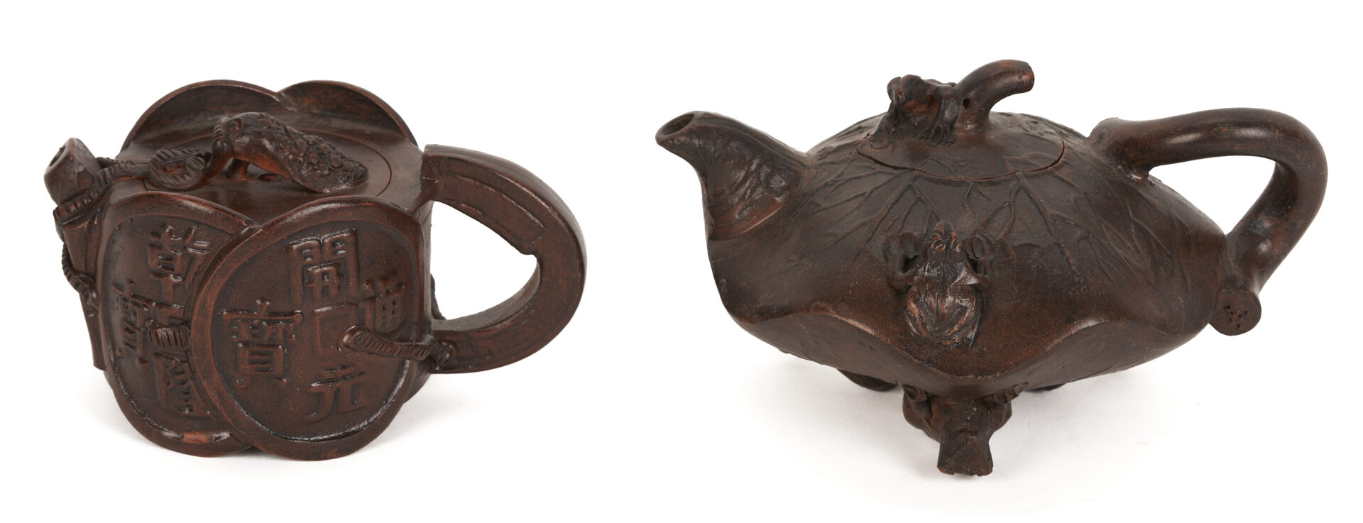 Lot 904: 4 Chinese Yixing Teapots, Signed