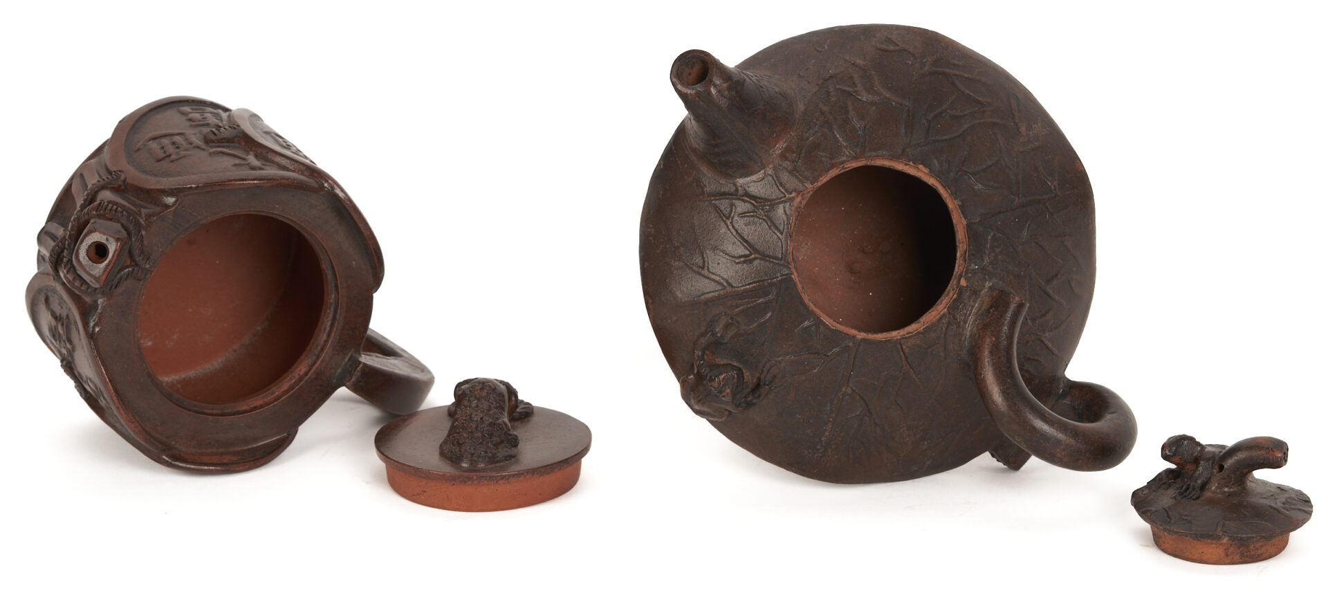 Lot 904: 4 Chinese Yixing Teapots, Signed
