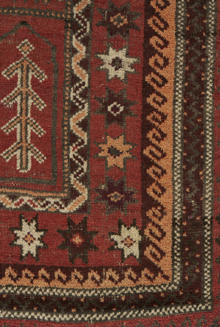 Lot 918: 2 Antique Tribal Rugs: Baluch & Ersari Turkmen Ensi