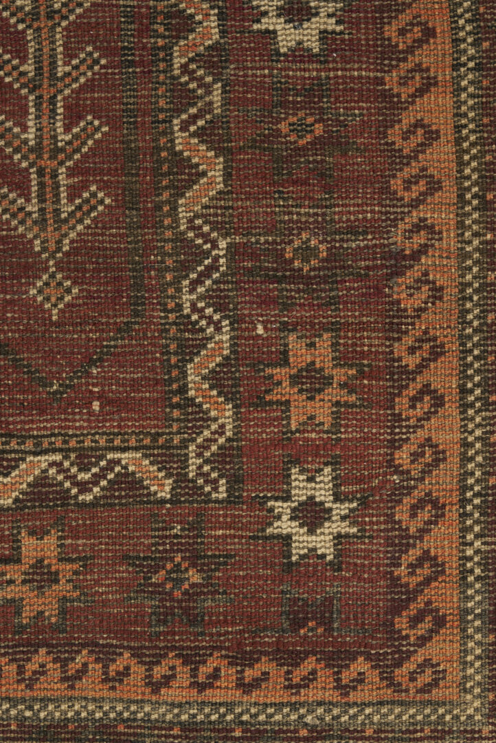 Lot 918: 2 Antique Tribal Rugs: Baluch & Ersari Turkmen Ensi