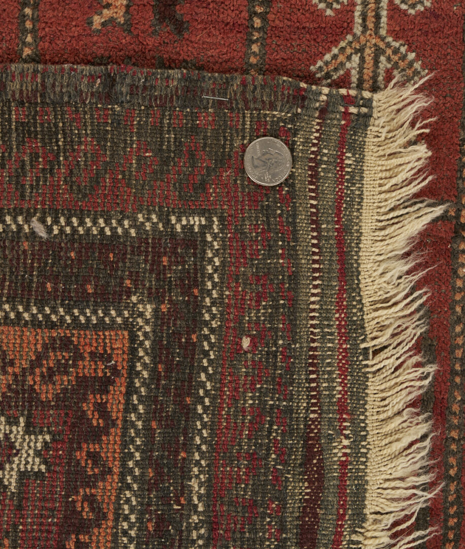 Lot 918: 2 Antique Tribal Rugs: Baluch & Ersari Turkmen Ensi