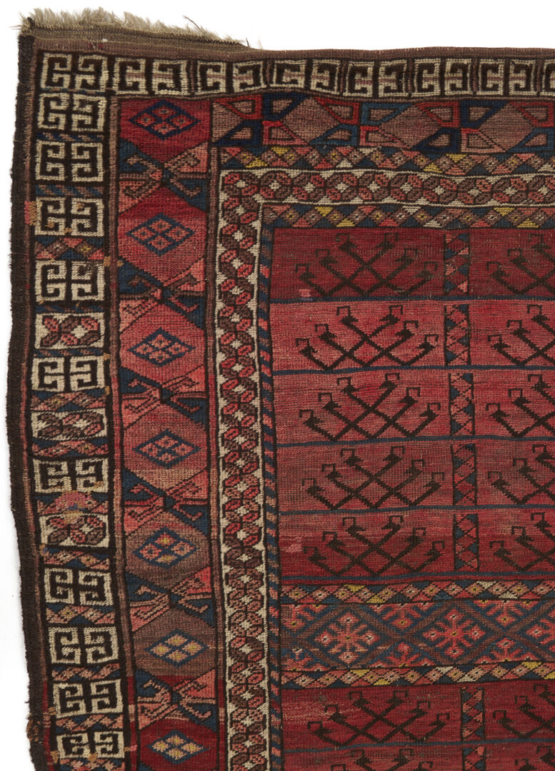 Lot 918: 2 Antique Tribal Rugs: Baluch & Ersari Turkmen Ensi