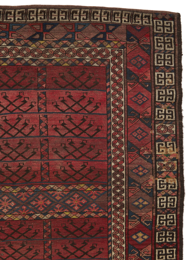 Lot 918: 2 Antique Tribal Rugs: Baluch & Ersari Turkmen Ensi