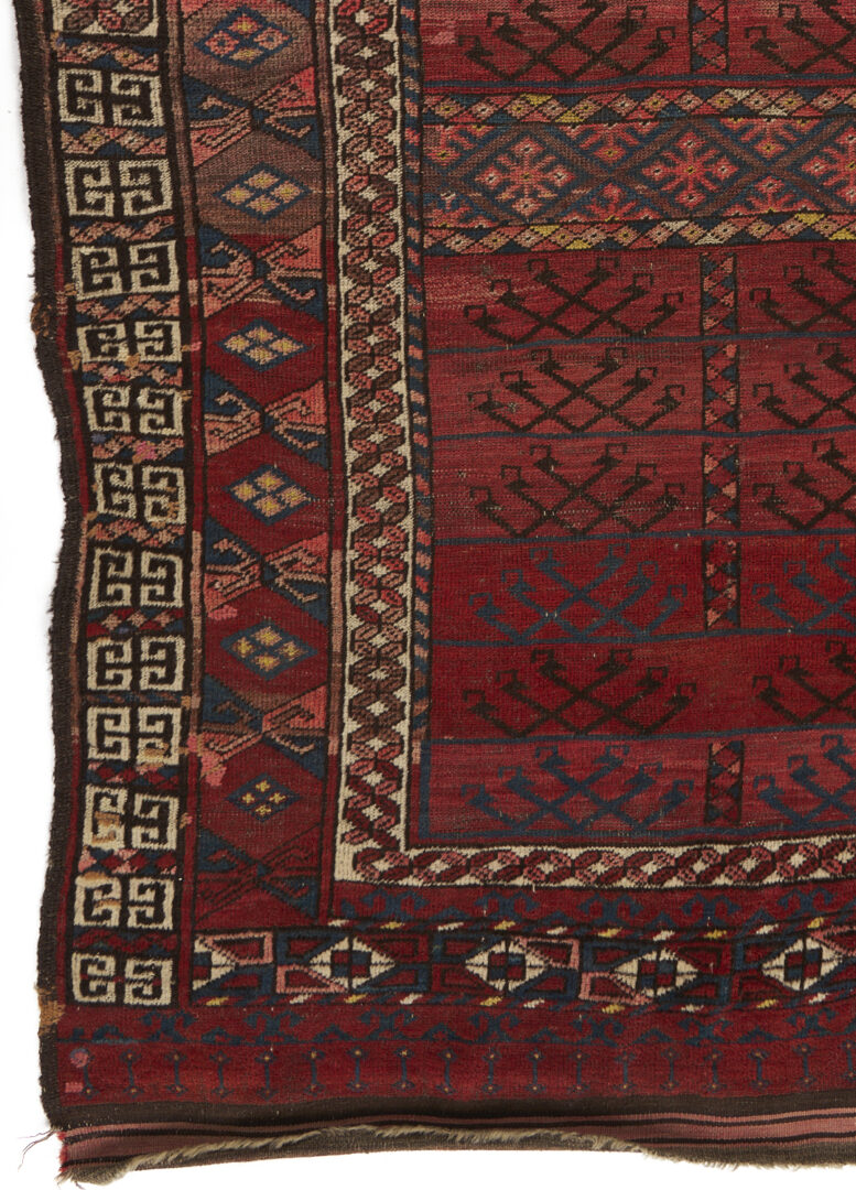 Lot 918: 2 Antique Tribal Rugs: Baluch & Ersari Turkmen Ensi