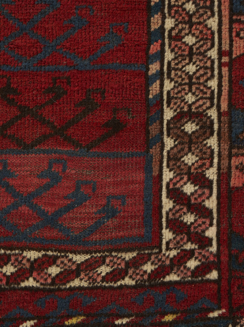 Lot 918: 2 Antique Tribal Rugs: Baluch & Ersari Turkmen Ensi