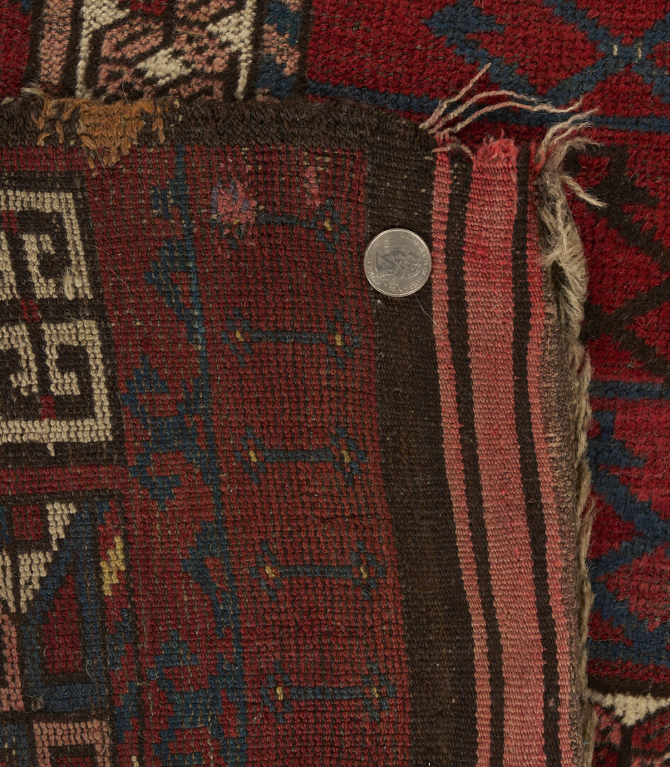 Lot 918: 2 Antique Tribal Rugs: Baluch & Ersari Turkmen Ensi