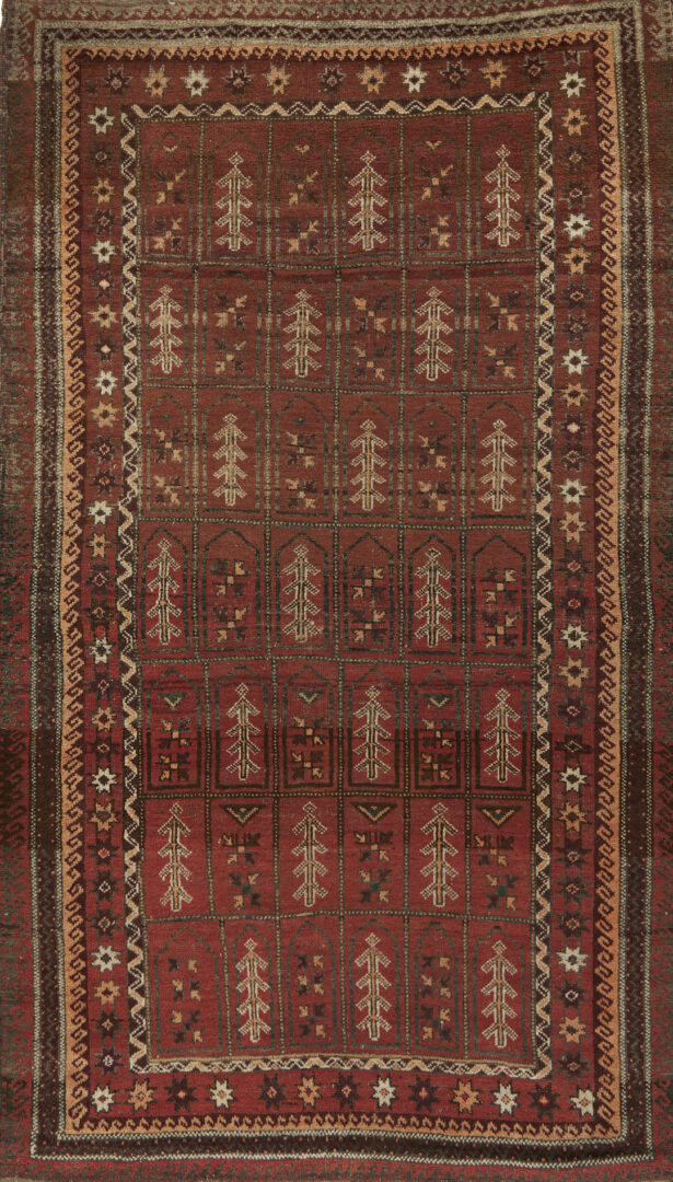 Lot 918: 2 Antique Tribal Rugs: Baluch & Ersari Turkmen Ensi