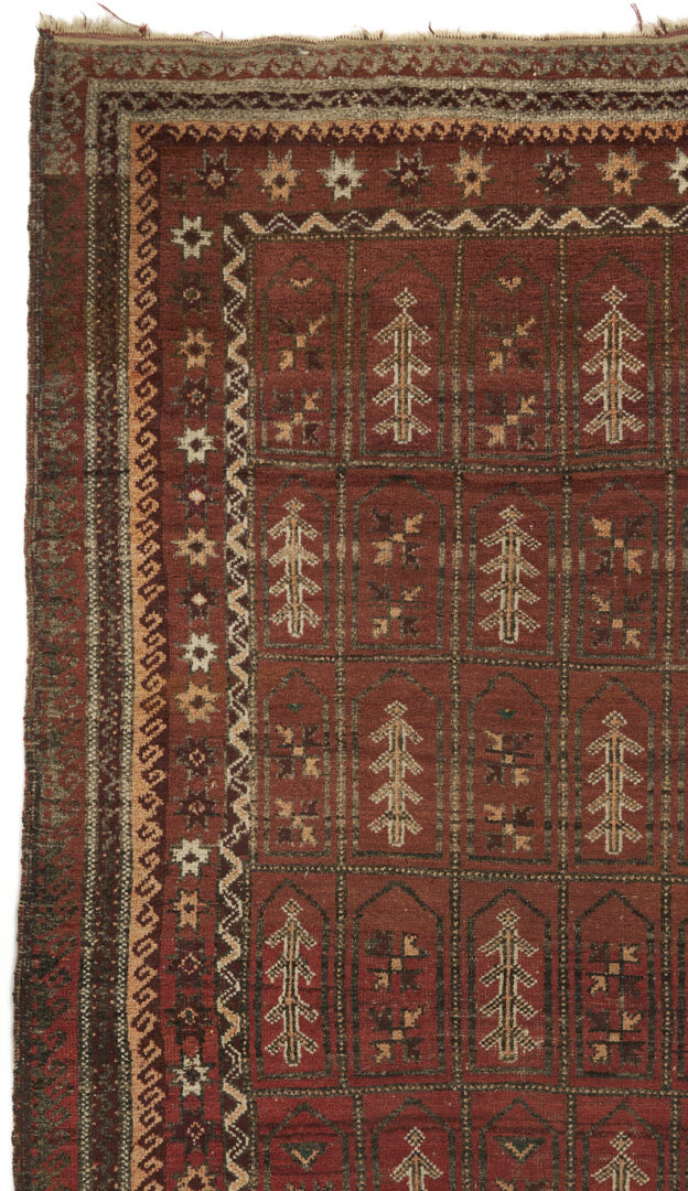 Lot 918: 2 Antique Tribal Rugs: Baluch & Ersari Turkmen Ensi