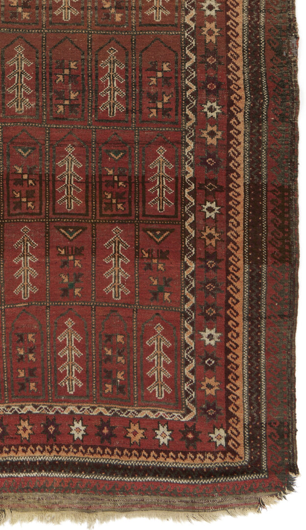 Lot 918: 2 Antique Tribal Rugs: Baluch & Ersari Turkmen Ensi