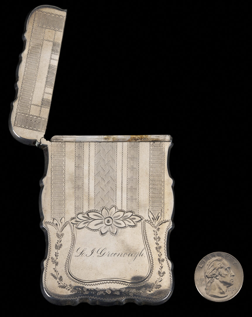Lot 91: Rare TN Coin Silver Card Case, Knoxville