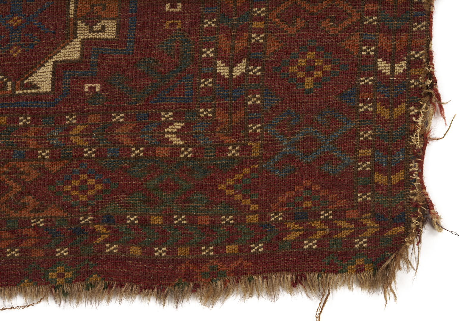 Lot 921: 3 Antique Turkman Weavings: Ersari Ensi, Chuval, & Torba