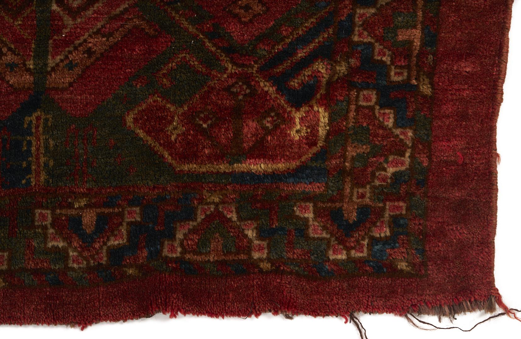 Lot 921: 3 Antique Turkman Weavings: Ersari Ensi, Chuval, & Torba