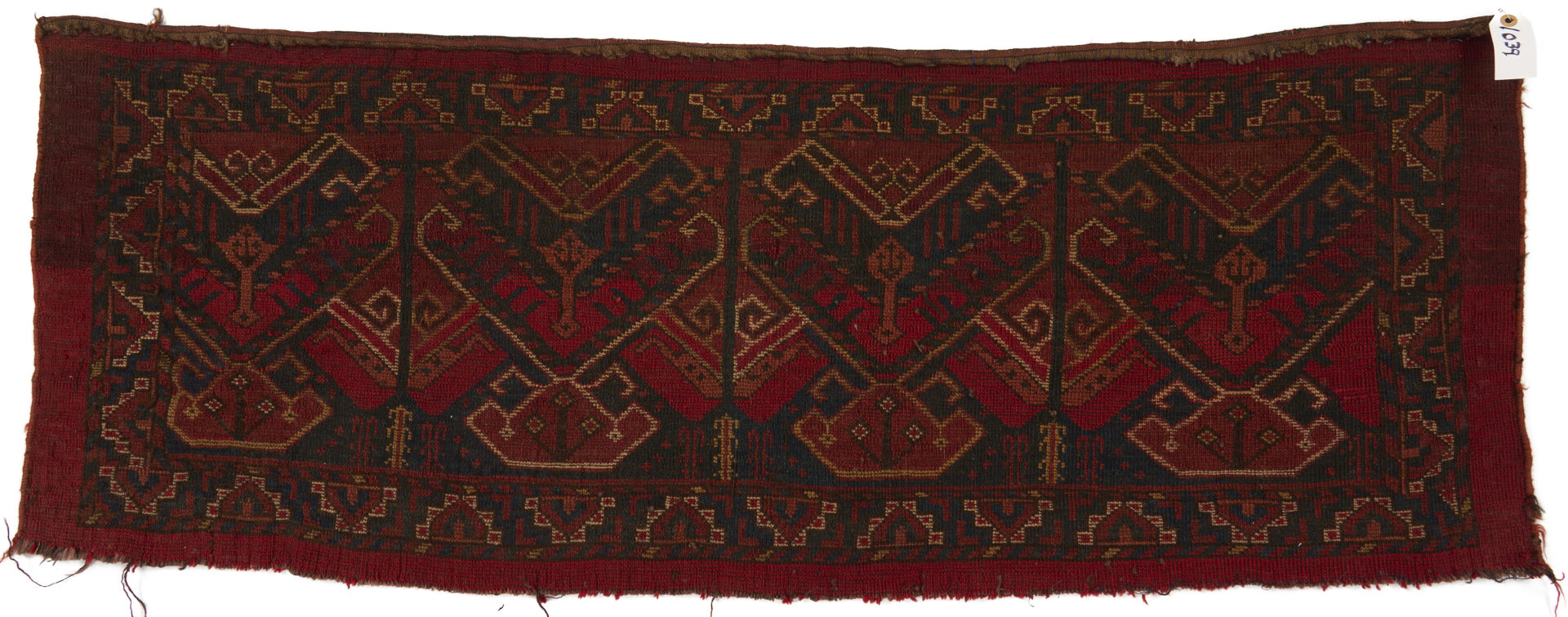 Lot 921: 3 Antique Turkman Weavings: Ersari Ensi, Chuval, & Torba