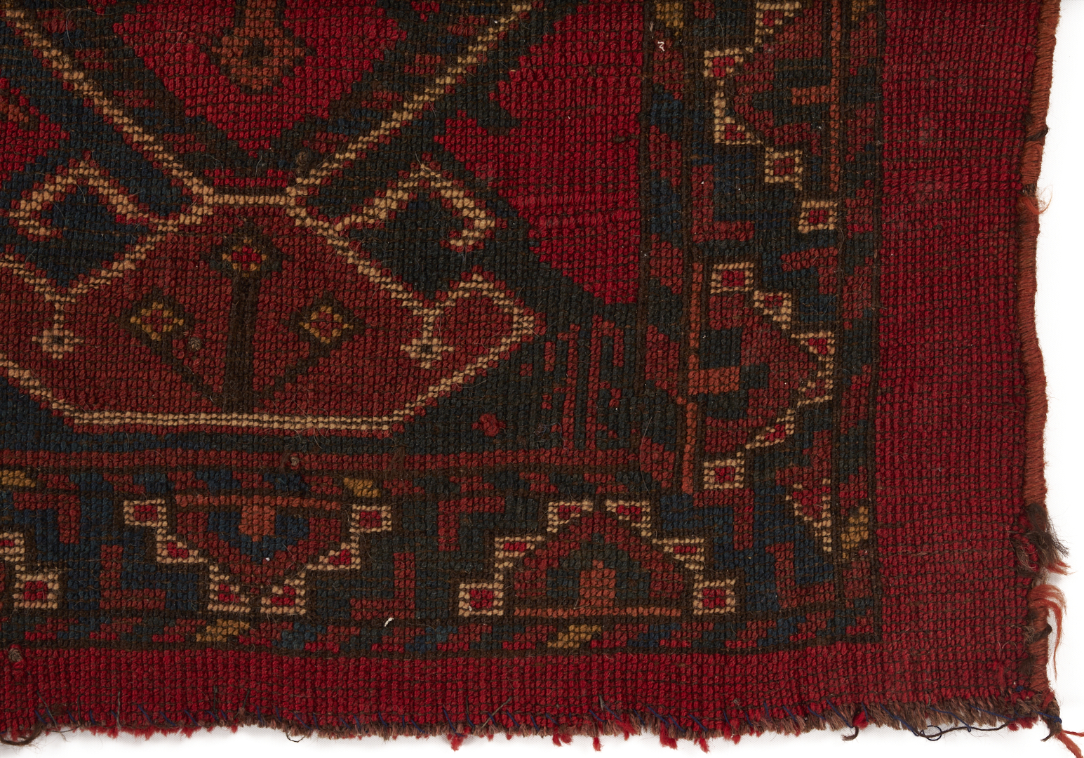 Lot 921: 3 Antique Turkman Weavings: Ersari Ensi, Chuval, & Torba