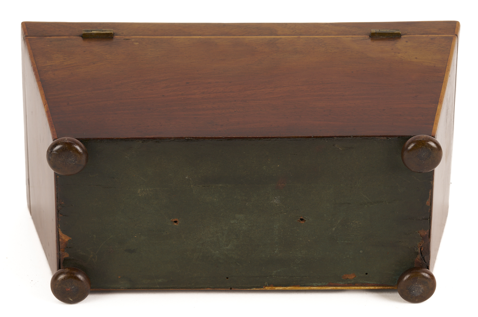 Lot 922: 2 English Mahogany Tea Caddies