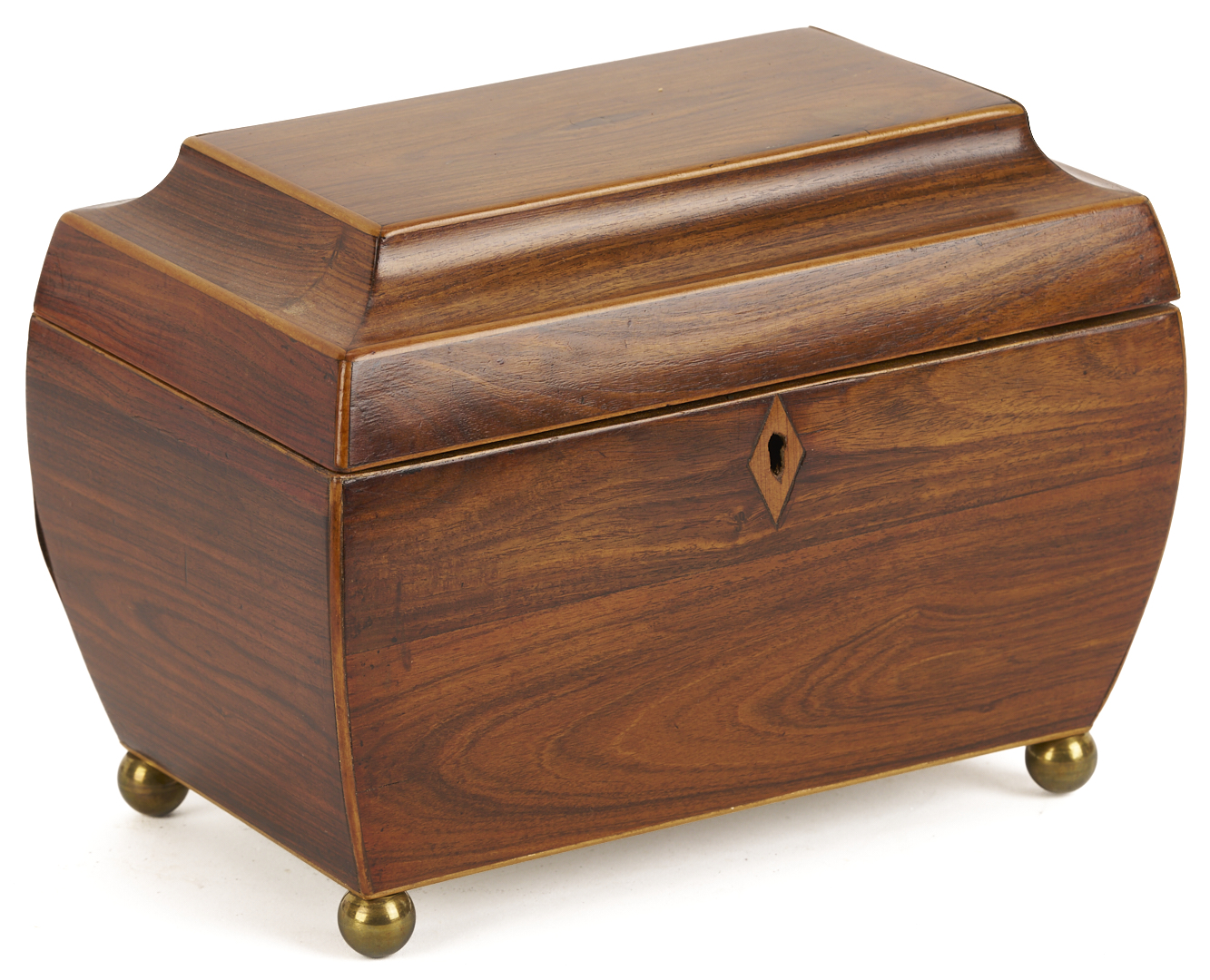 Lot 922: 2 English Mahogany Tea Caddies