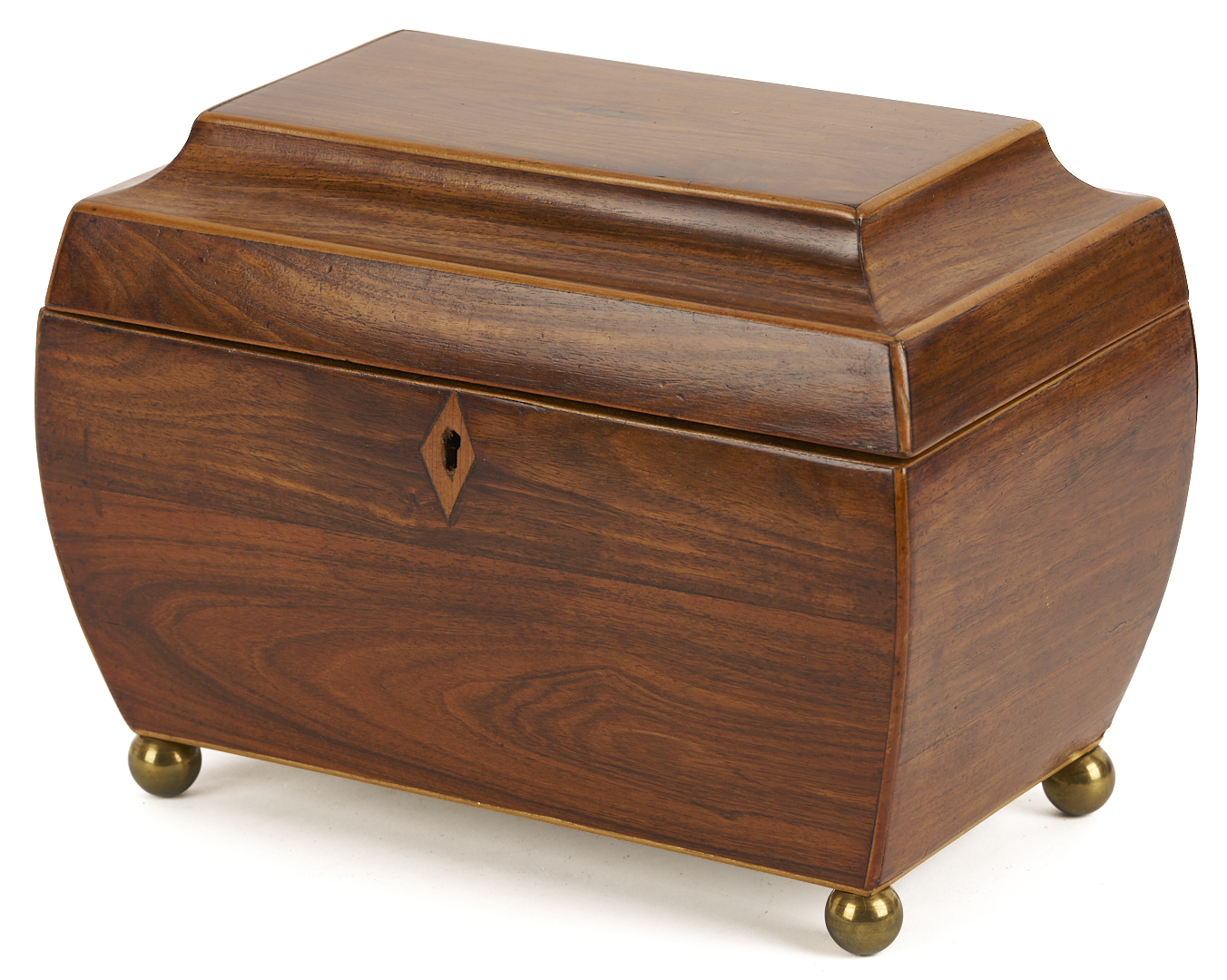 Lot 922: 2 English Mahogany Tea Caddies