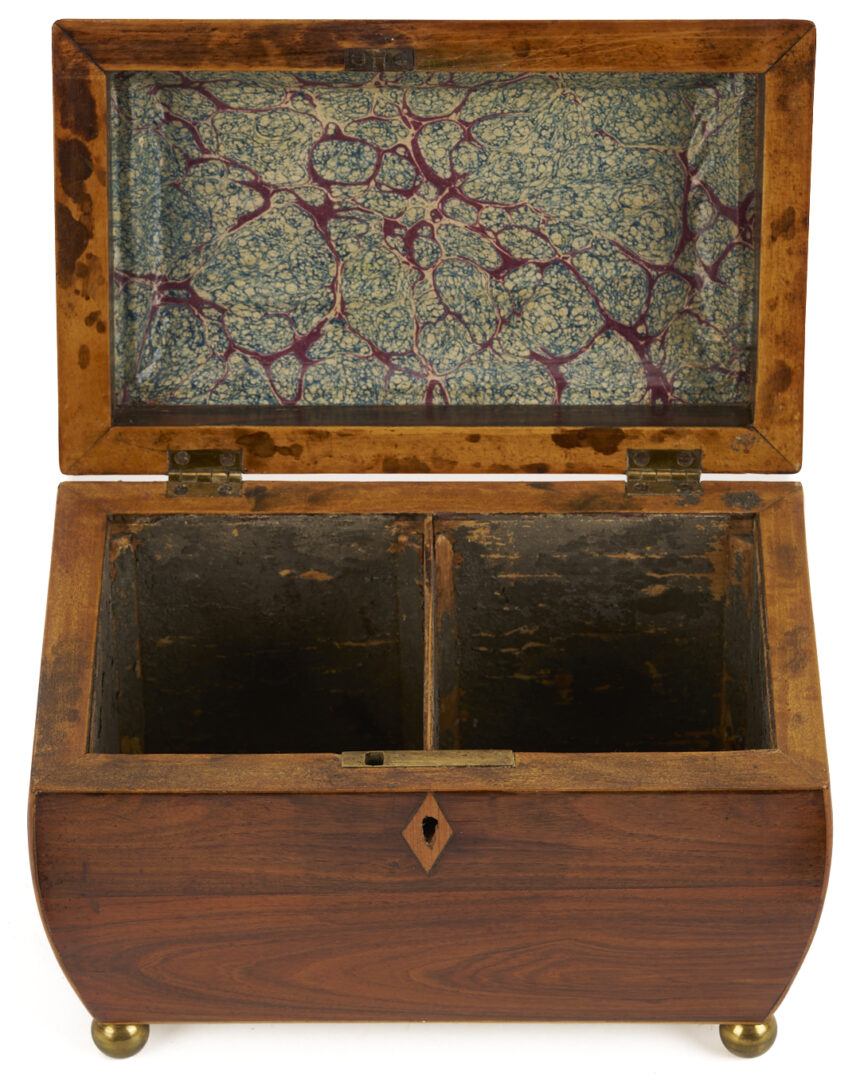 Lot 922: 2 English Mahogany Tea Caddies