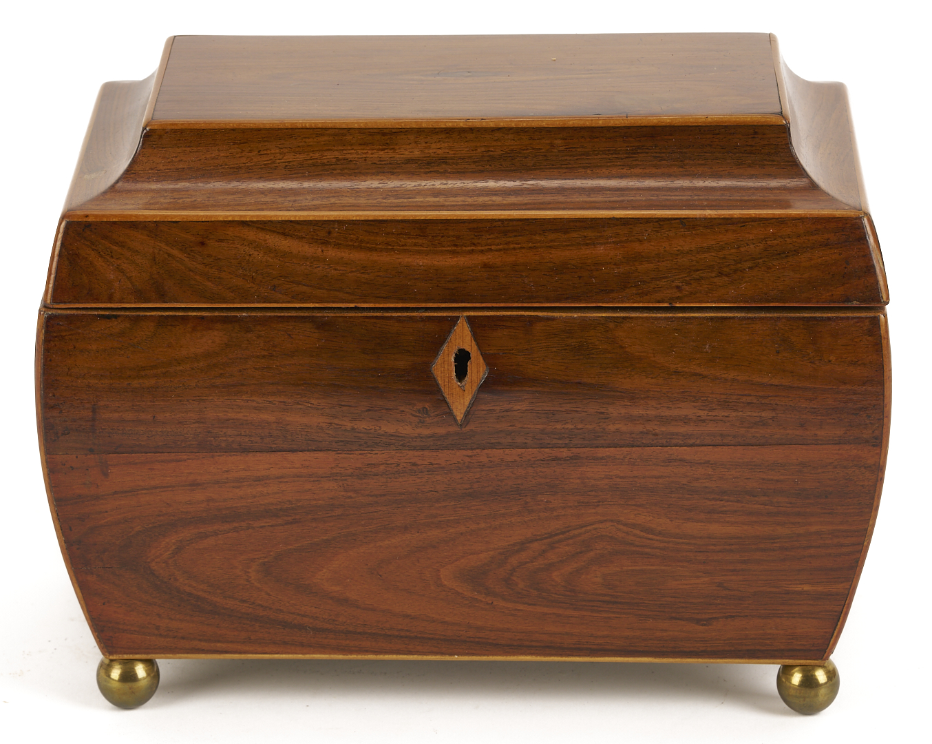Lot 922: 2 English Mahogany Tea Caddies