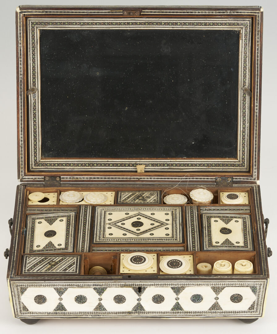 Lot 924: Anglo Indian Bone Sewing Box