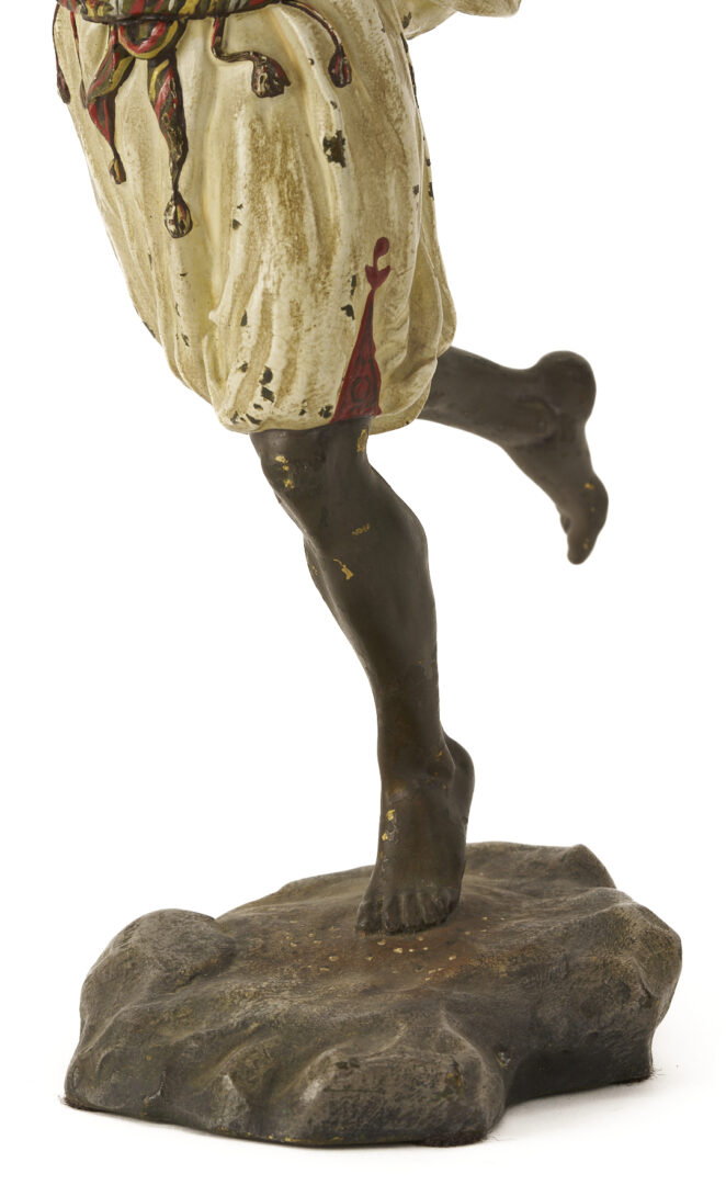 Lot 925: Franz Xaver Bergmann Orientalist Painted Bronze Figure