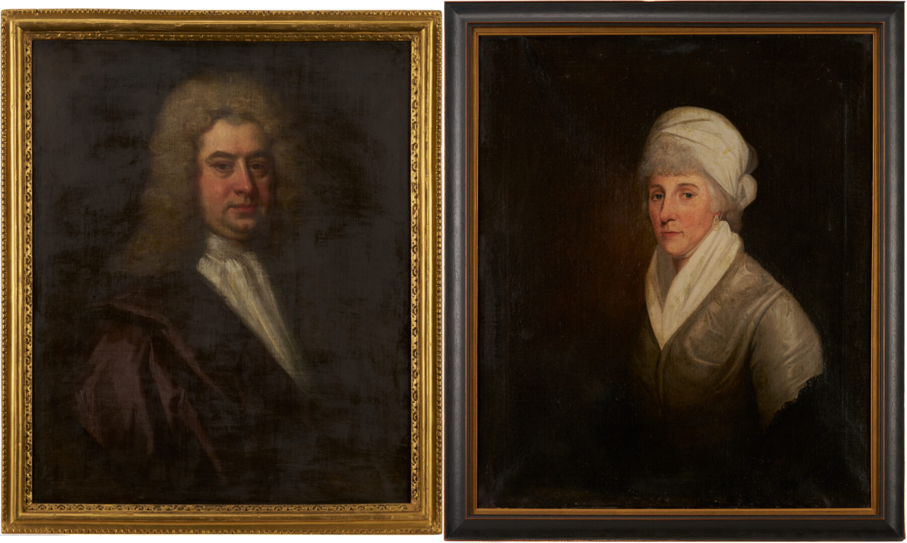 Lot 927: 2 British Portraits incl. Bless Palmer, Swiney Family/Devon Interest