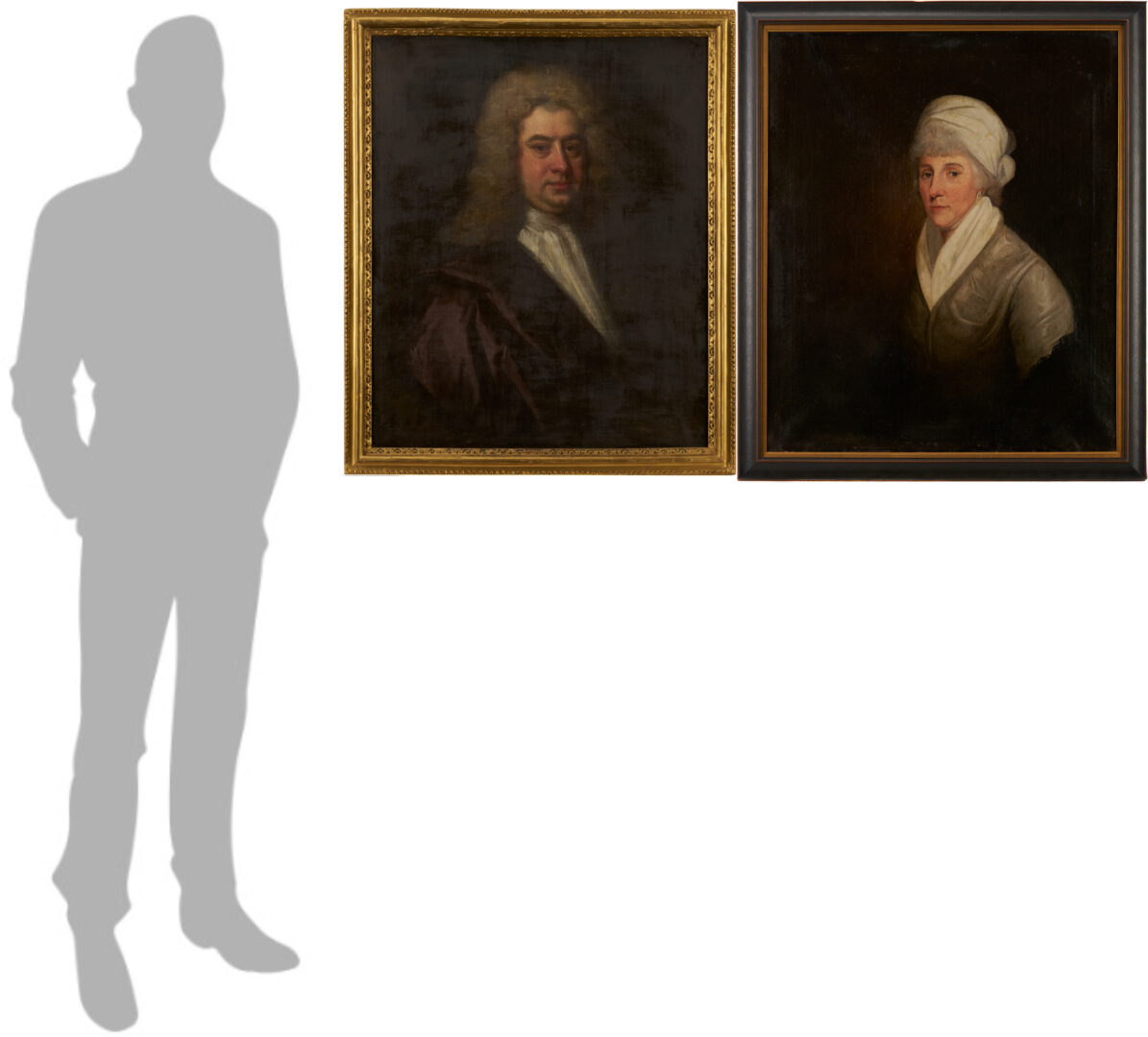 Lot 927: 2 British Portraits incl. Bless Palmer, Swiney Family/Devon Interest