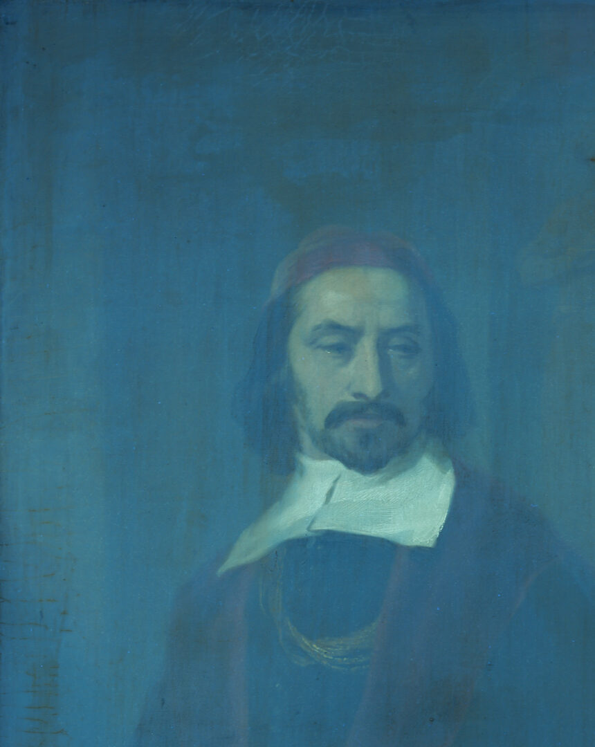 Lot 929: Sir John Gilbert O/C, Cardinal Mazarin & Pleading Woman
