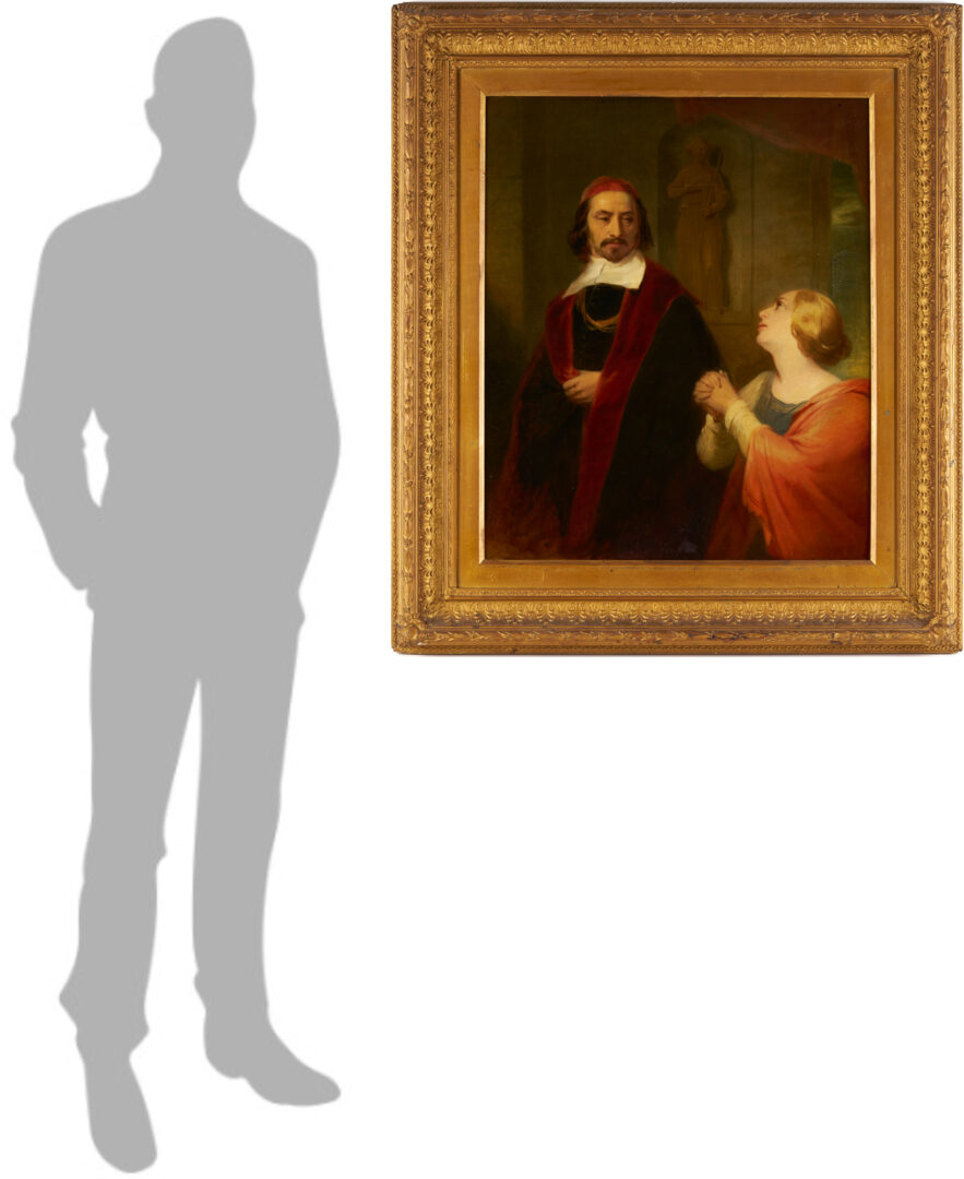 Lot 929: Sir John Gilbert O/C, Cardinal Mazarin & Pleading Woman