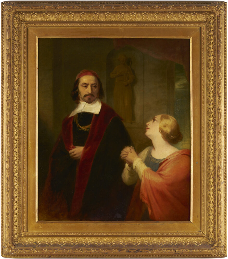 Lot 929: Sir John Gilbert O/C, Cardinal Mazarin & Pleading Woman