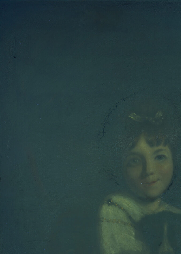 Lot 935: 19th C. O/C Painting After Sir Joshua Reynolds, Miss Jane Bowles