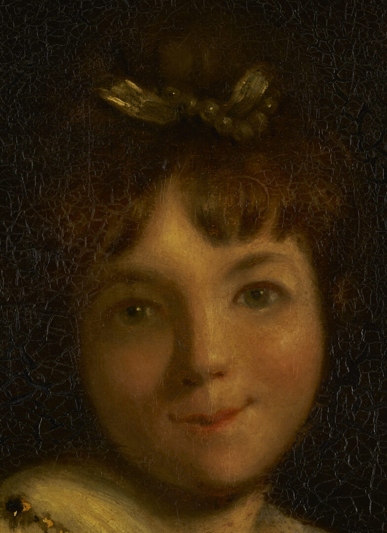 Lot 935: 19th C. O/C Painting After Sir Joshua Reynolds, Miss Jane Bowles