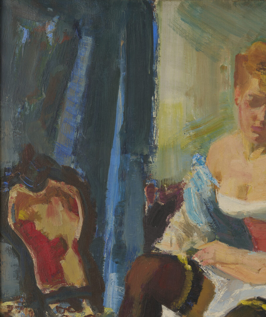 Lot 936: Louis Berthomme St. Andre O/C of a Woman
