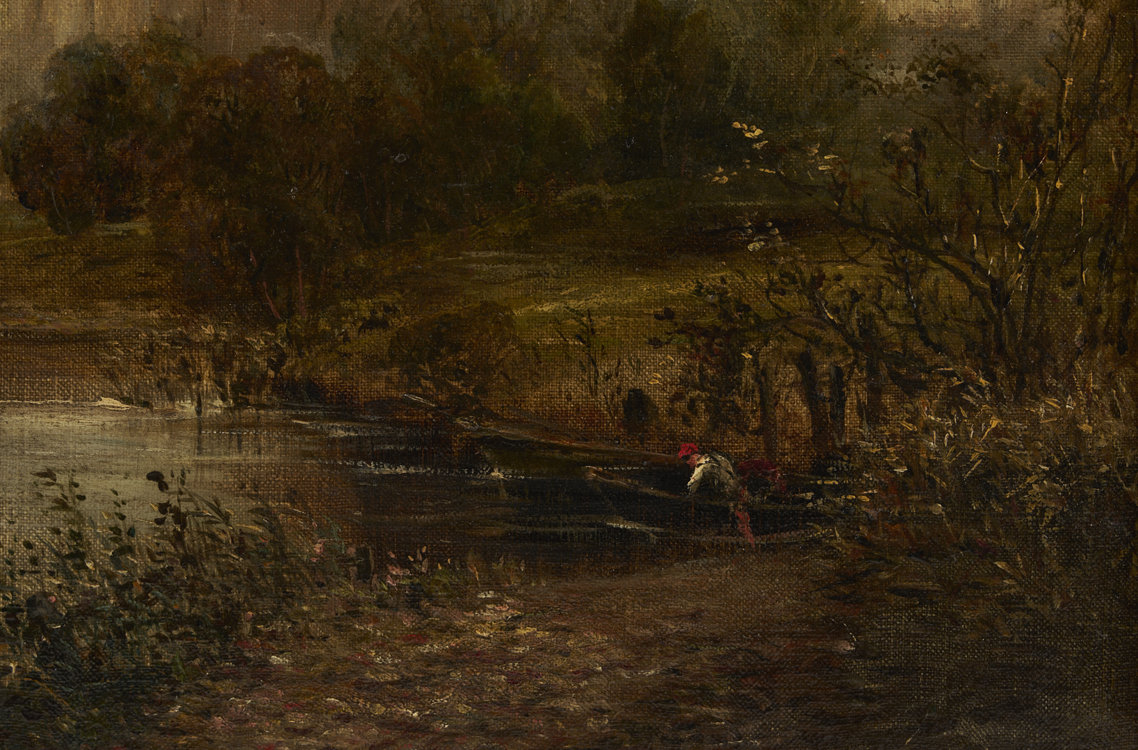 Lot 940: 19th C. O/C Painting of Windsor Castle, Poss. William Took