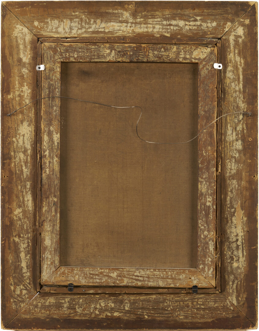 Lot 943: O/C Genre Painting of a Woodworker