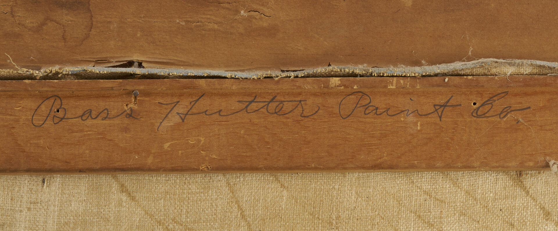 Lot 944: Emil Abrahamsen O/C Landscape, Duncan Vail frame