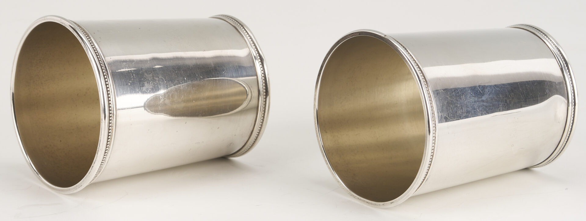 Lot 94: 8 Scearce KY Sterling Silver Julep Cups, JFK, Set 1 of 2