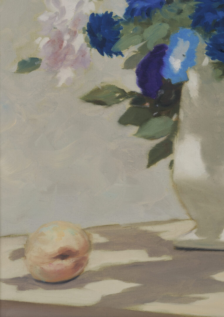 Lot 952: Andre Gisson O/C Still Life Painting, Vase w/ Flowers