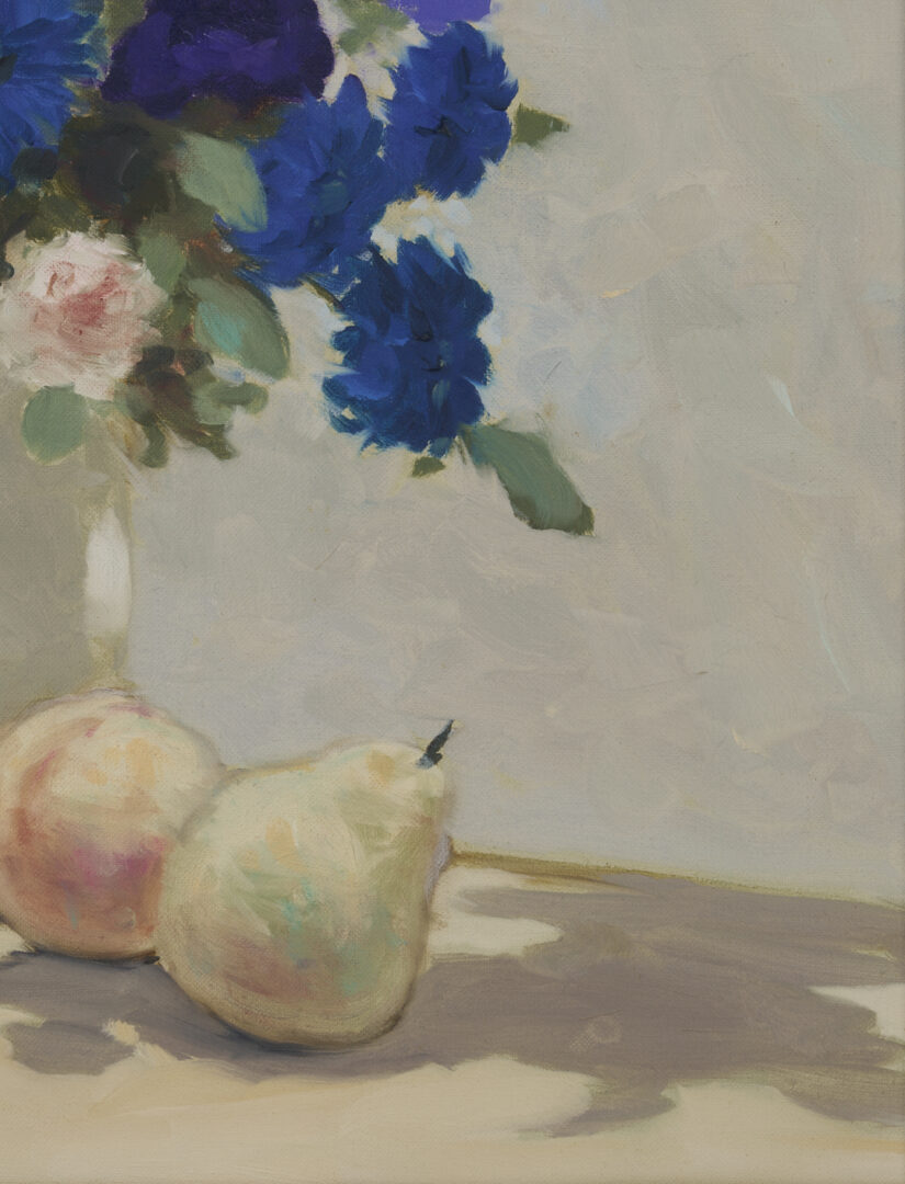 Lot 952: Andre Gisson O/C Still Life Painting, Vase w/ Flowers