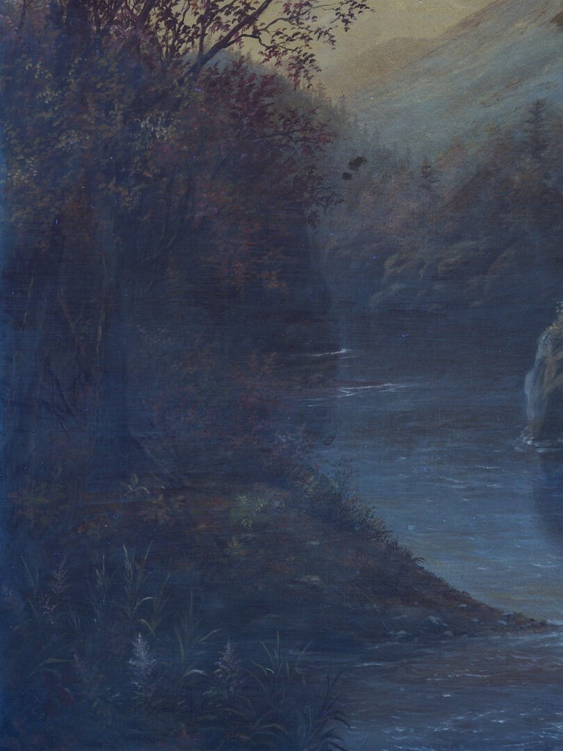 Lot 954: Oil on Canvas Autumn Landscape, signed Turner, poss. Southern
