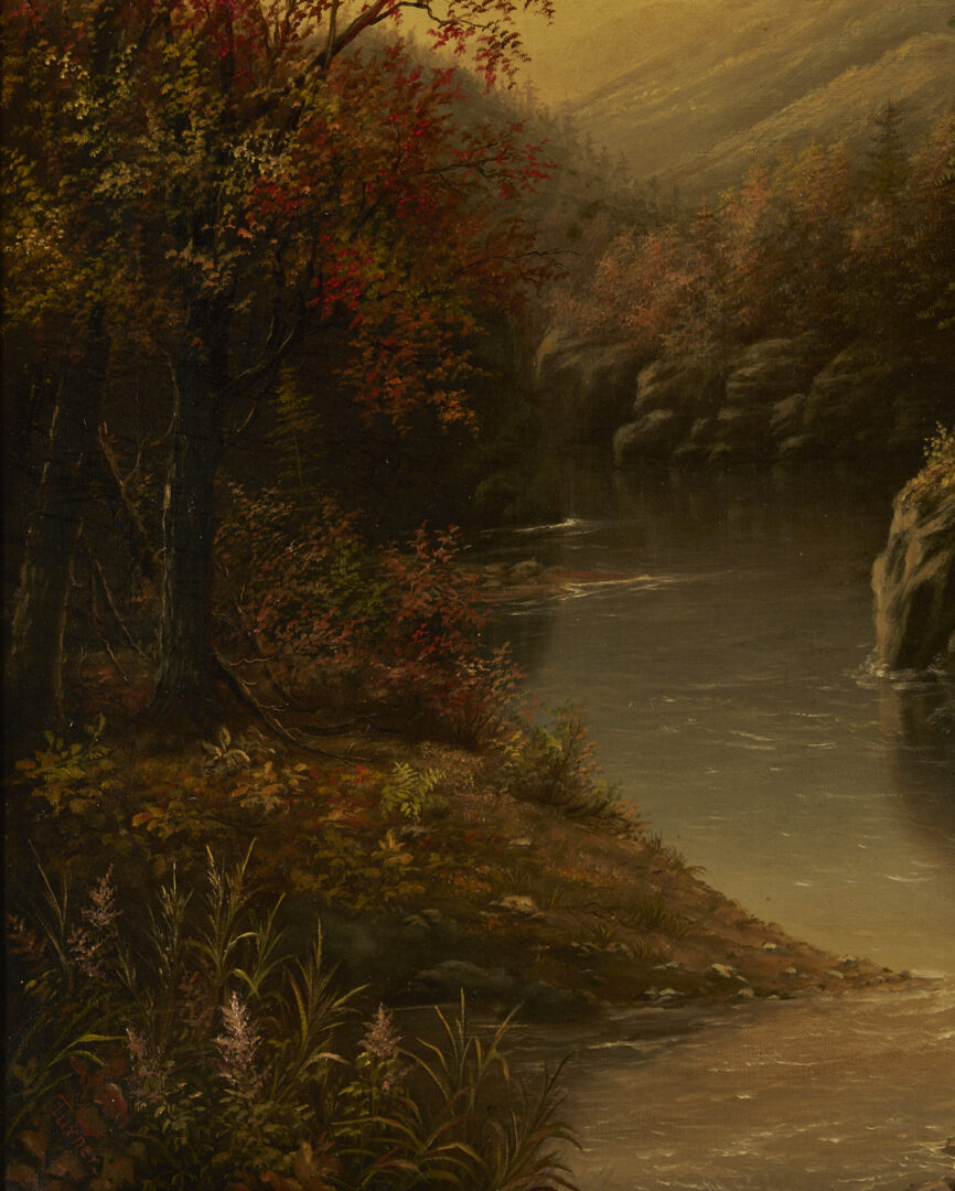 Lot 954: Oil on Canvas Autumn Landscape, signed Turner, poss. Southern
