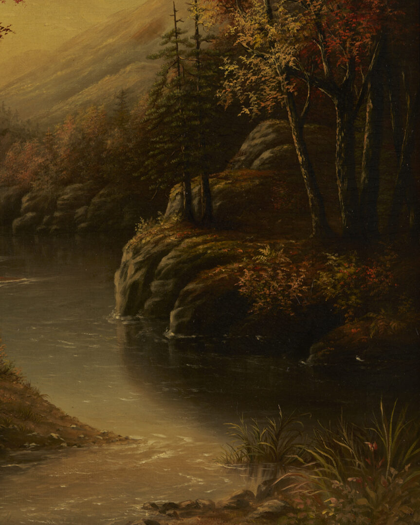 Lot 954: Oil on Canvas Autumn Landscape, signed Turner, poss. Southern