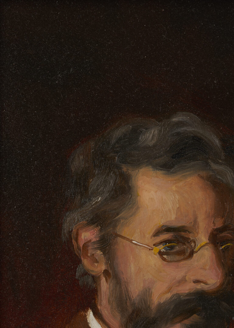 Lot 955: Xanthus Smith Self-Portrait Oil Painting