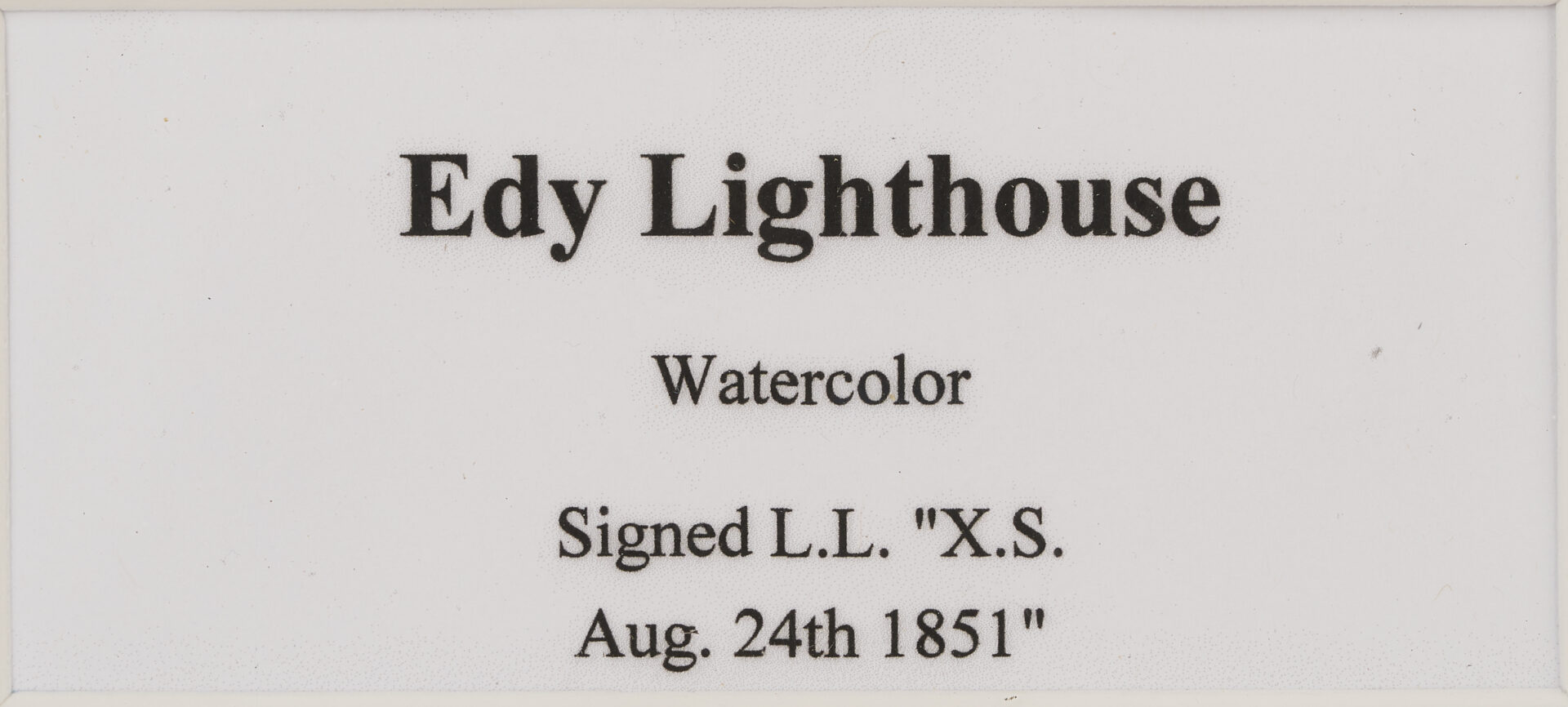 Lot 957: 2 Xanthus Smith Miniature Marine Paintings, Outward Bound & Edy Lighthouse, 1851