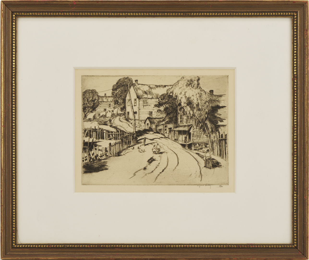 Lot 958: Alfred Hutty Etching, Little Italy, 1925