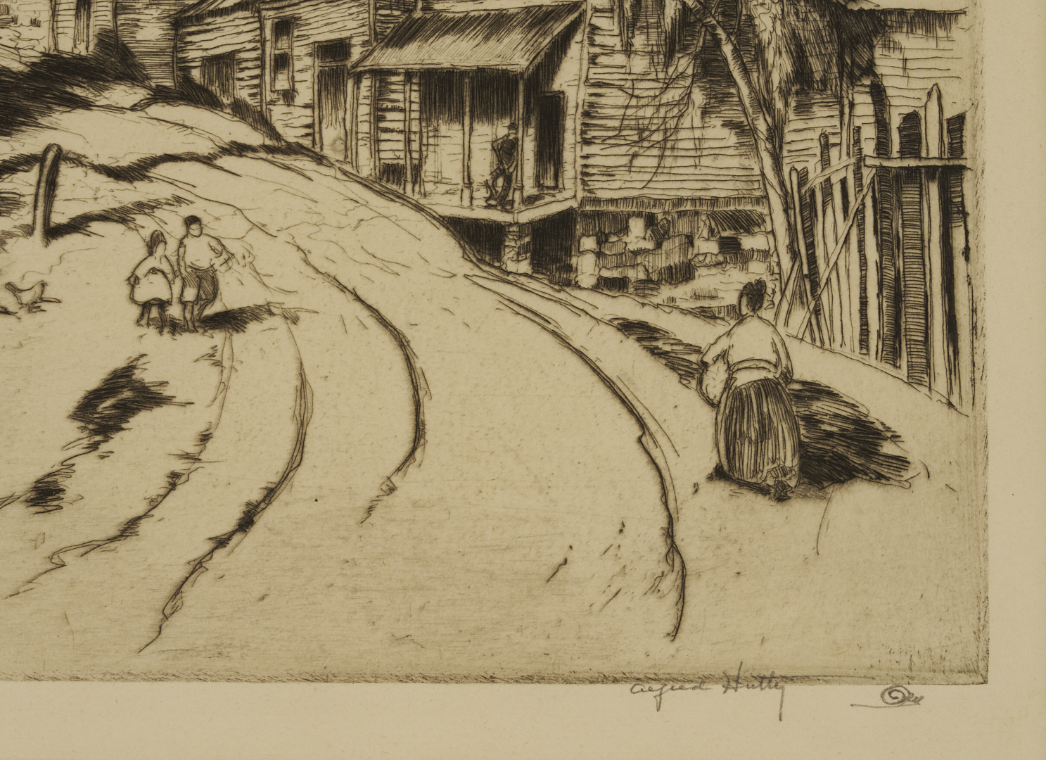 Lot 958: Alfred Hutty Etching, Little Italy, 1925
